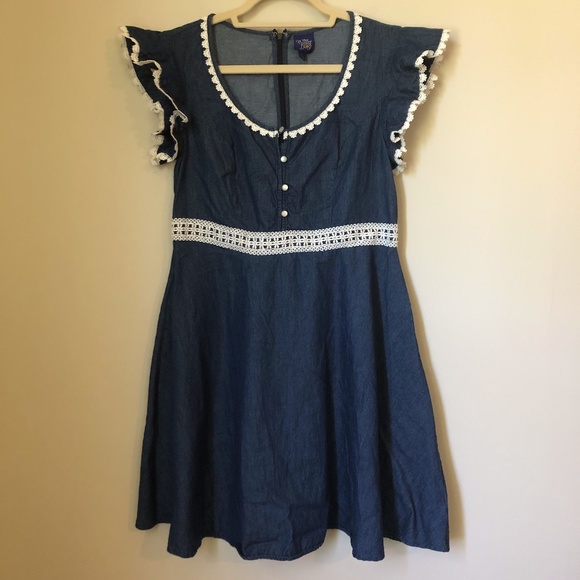 Disney Dresses & Skirts - EUC Disney Blue Chambray Dress Junior's Large